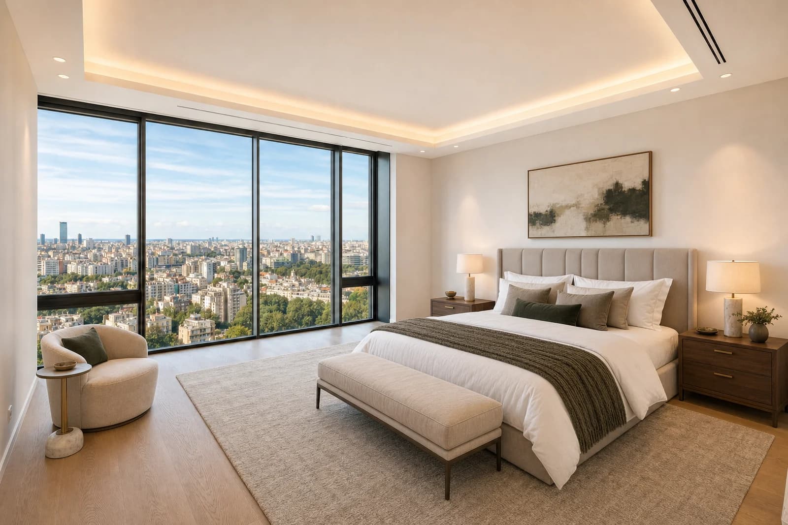 AI Studio - virtual staging example of an empty space for a property listing