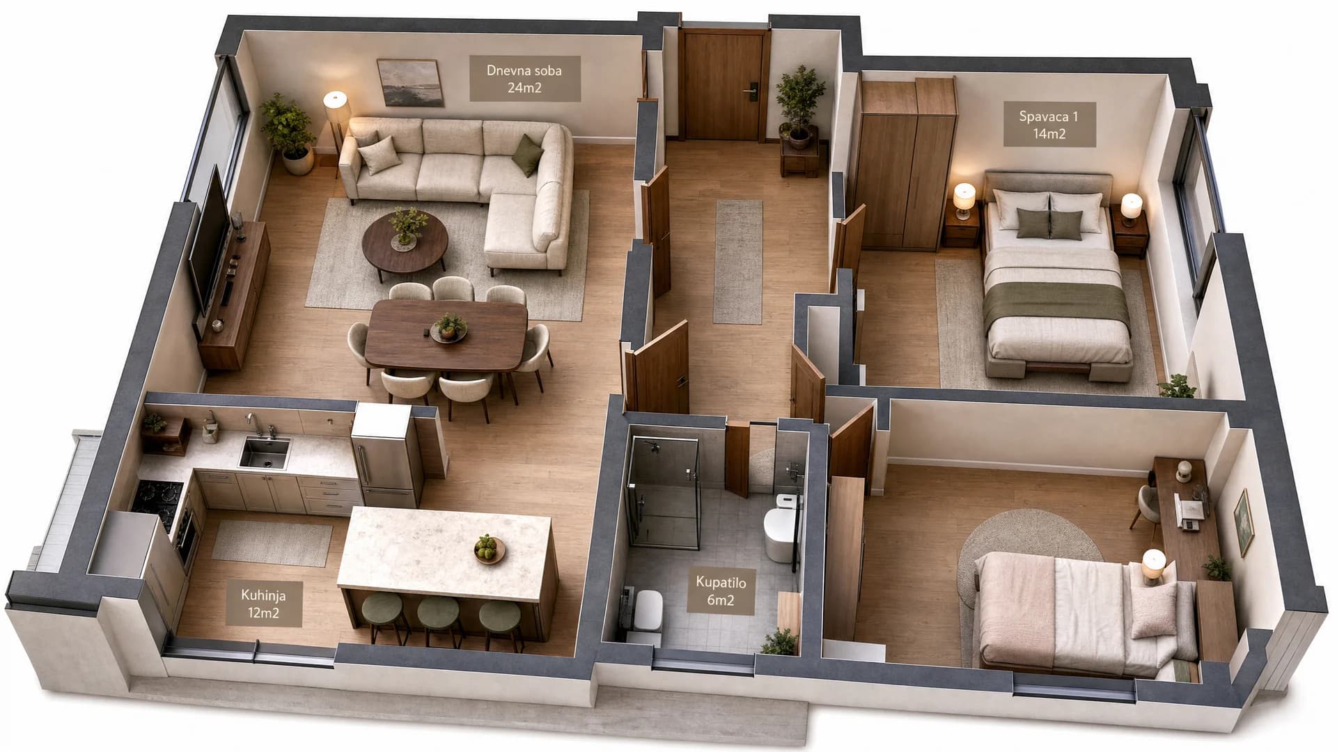 2D and 3D floor plans - A view of the space buyers understand at first glance.