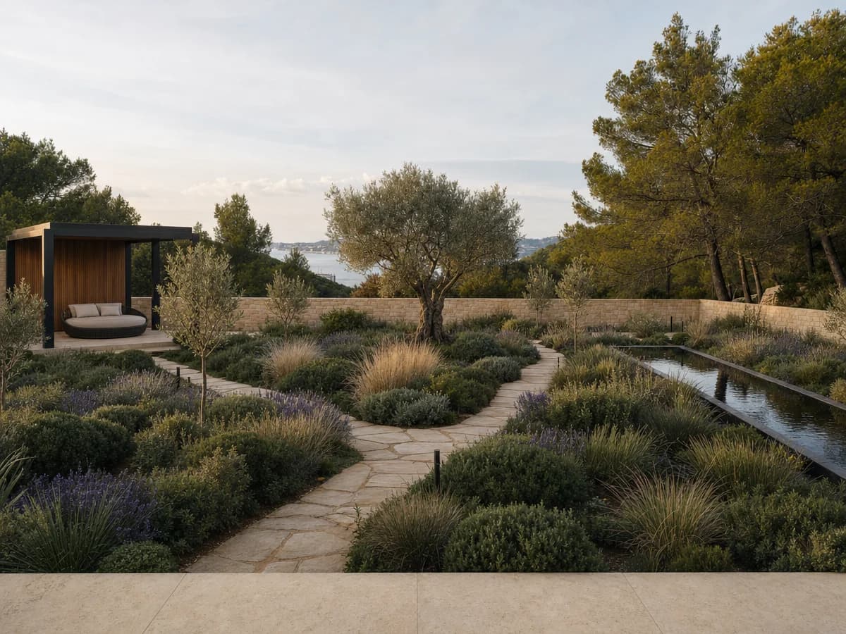 Landscape design - result after visual editing