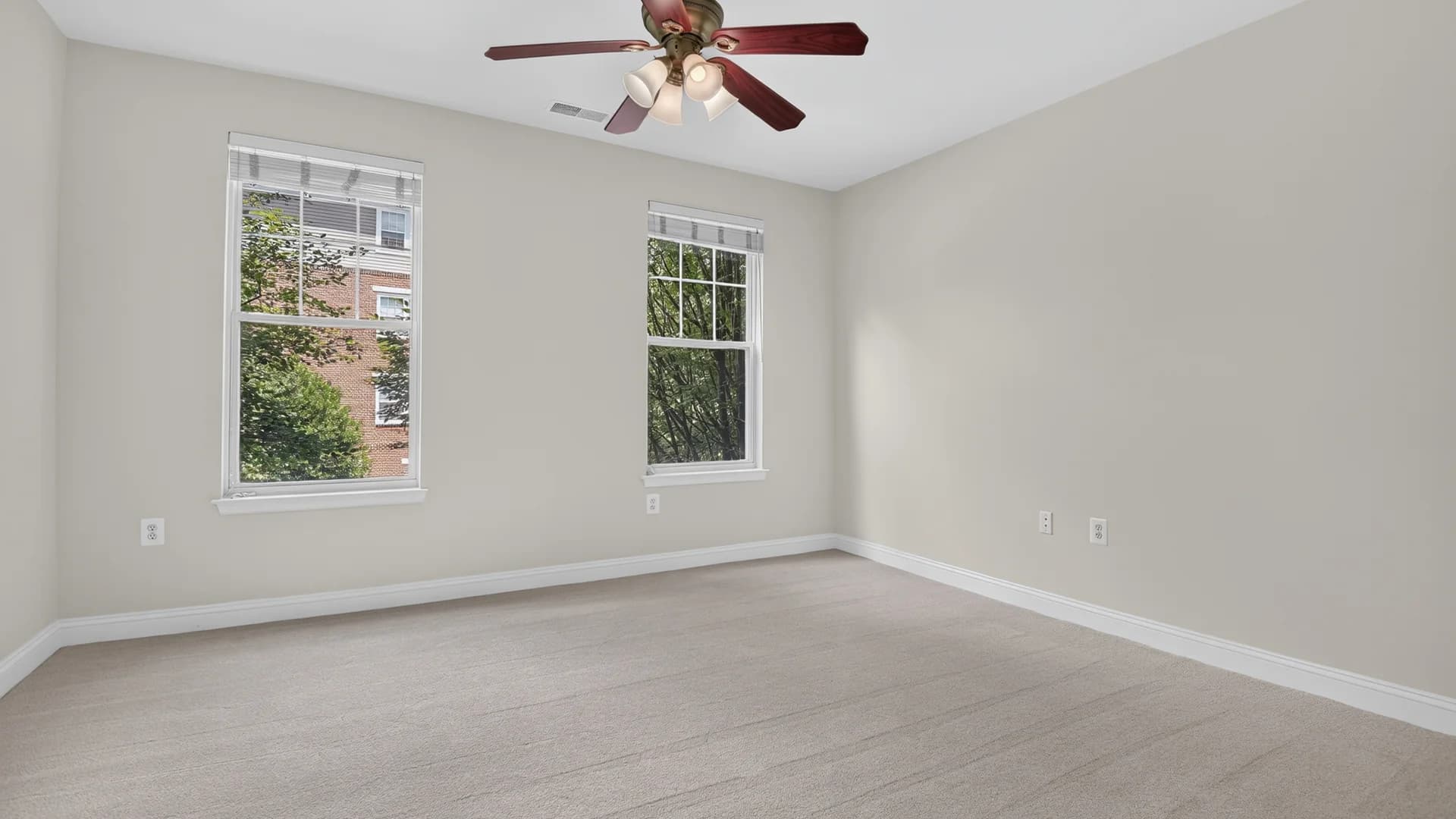 An empty room before virtual staging — no furniture or decoration